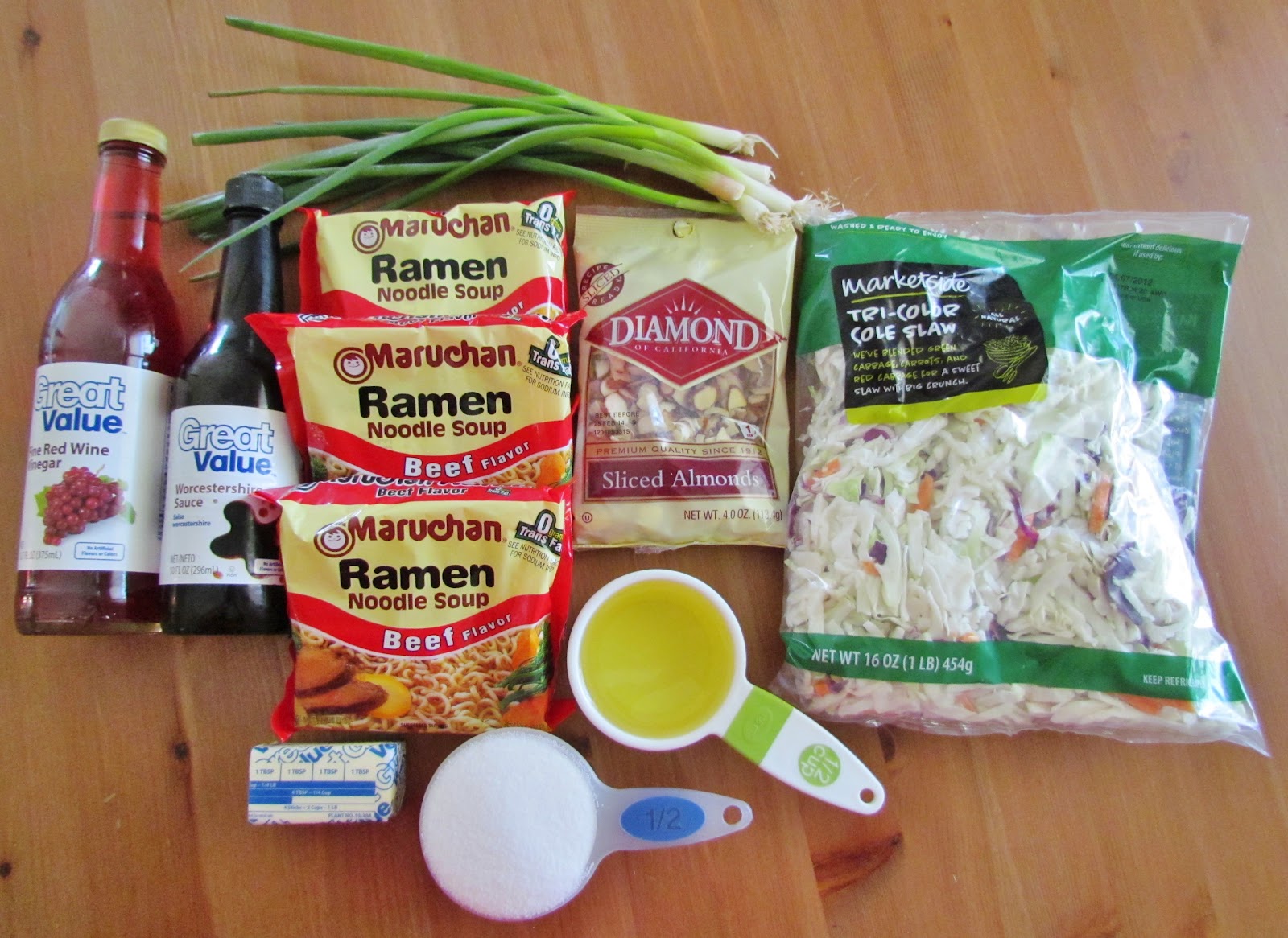 How do you make ramen noodle coleslaw?